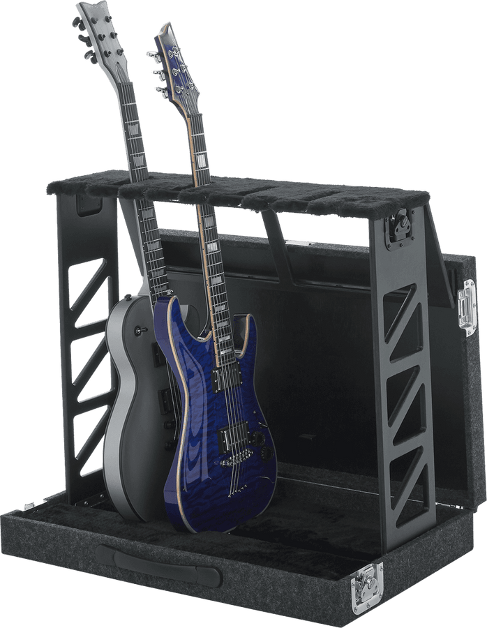 Suporte dobrável para 4 guitarras