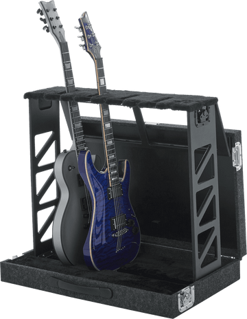 Suporte dobrável para 4 guitarras