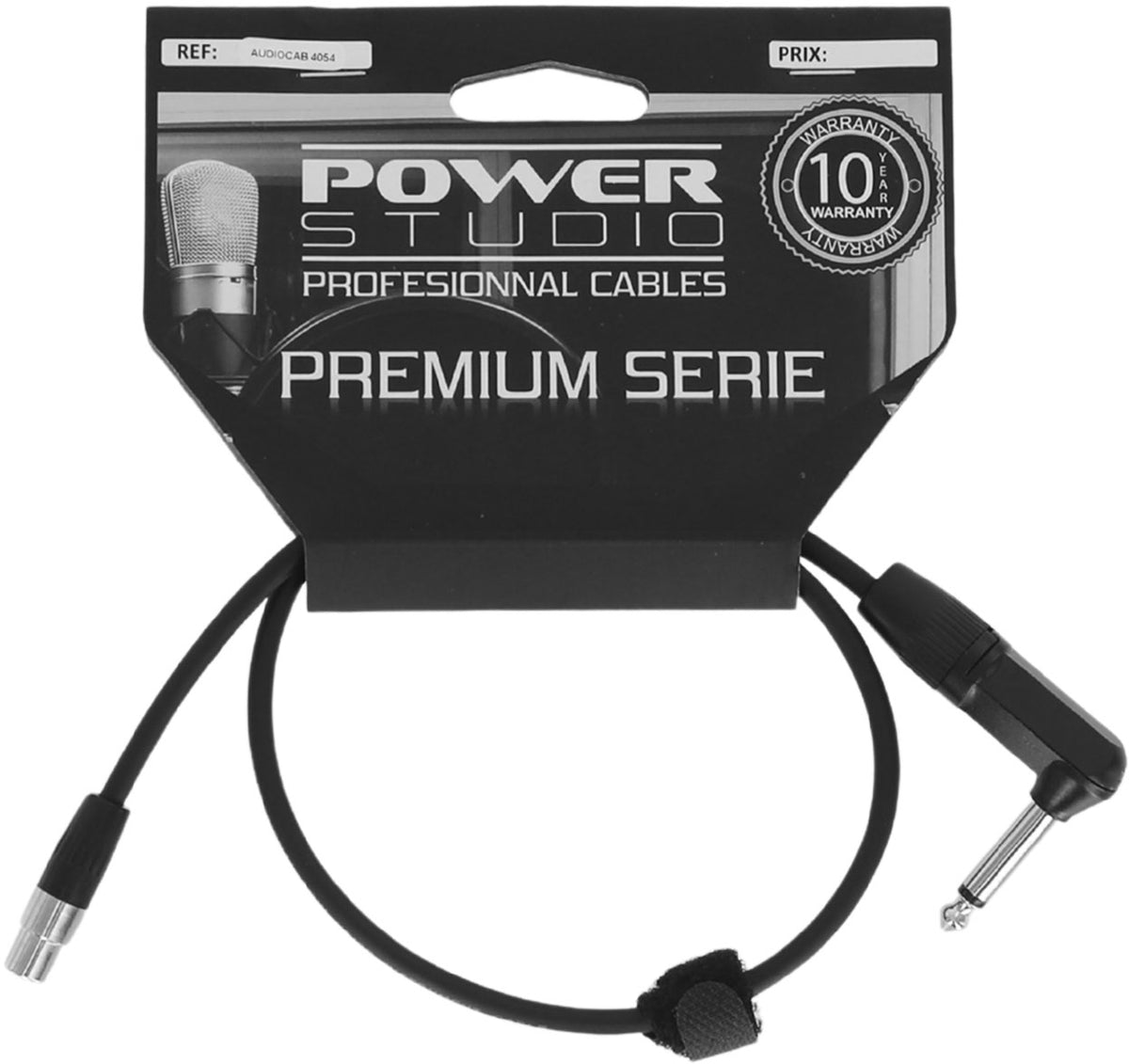 AUDIOCAB 4054 Jack angular para Mini XLR 3 pinos (AKG) 60 cm