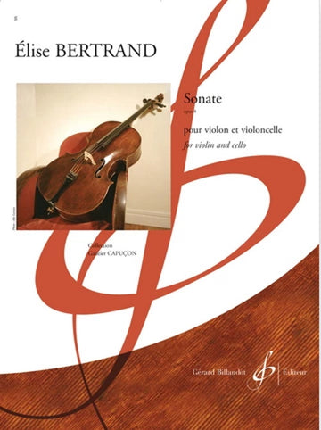 BERTRAND ELISE - SONATE OP.8 - VIOLON & VIOLONCELLE