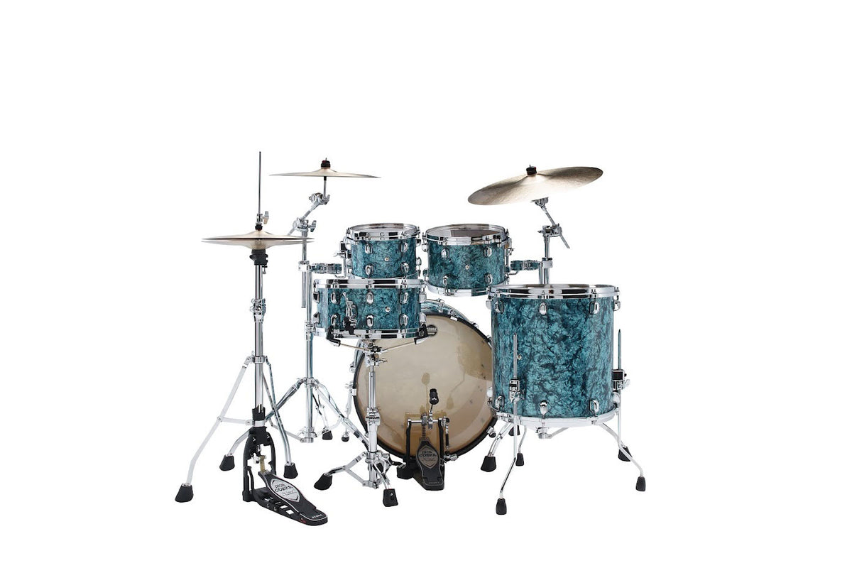STARCLASSIC MAPLE STAGE 22 DRUM KIT CHROME SHELL HARDWARE TURQUOISE PEARL