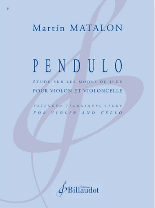 MATALON MARTIN - PENDULO - VIOLON & VIOLONCLLE