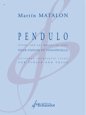 MATALON MARTIN - PENDULO - VIOLON & VIOLONCLLE