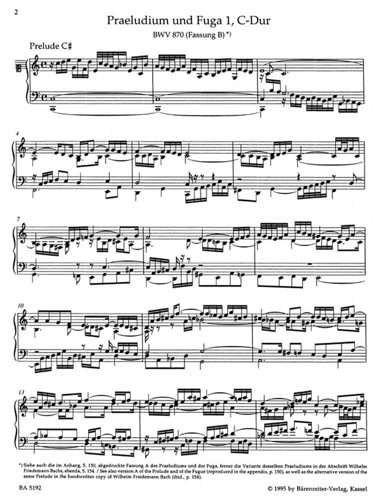 J.S. - Das Wohltemperierte Klavier Ii Bwv 870-893 - Clavecin
