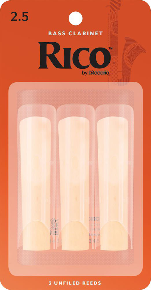 D'addario - Rico ORANGE BASS CLARINET REEDS 2.5