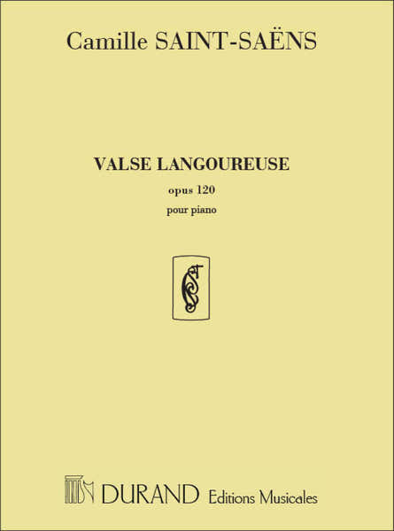 SAINT-saens C. - Valse Langoureuse Op. 120 - Piano