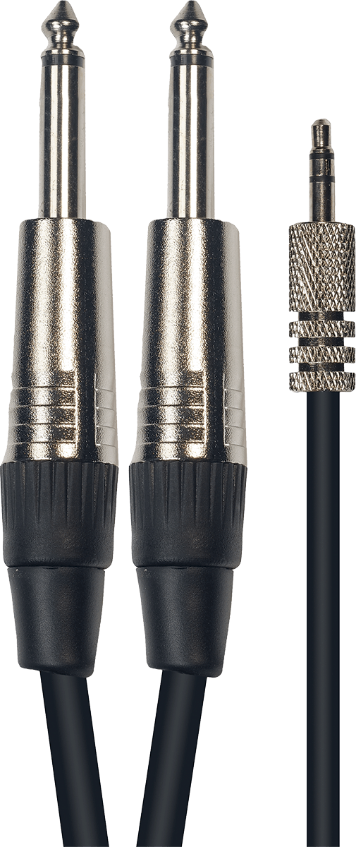 Yellow Cable Cabo 1 Jack Estéreo 3.5 mm 2 Jack 3 m