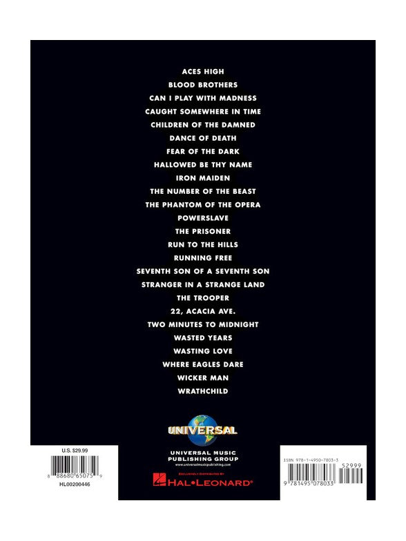 Iron Maiden - 25 Metal Masterpieces - Guitare Tab