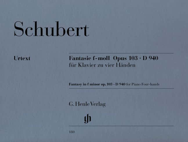 Schubert F. - Fantasy F Minor Op. 103 D 940