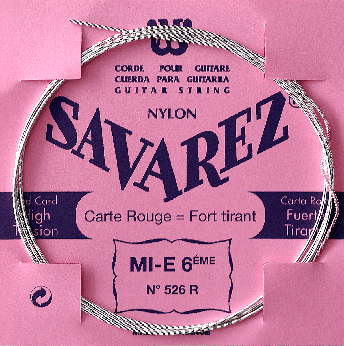 Savarez 526R MI-6 Carte Rouge Tensão Forte (Unidade)