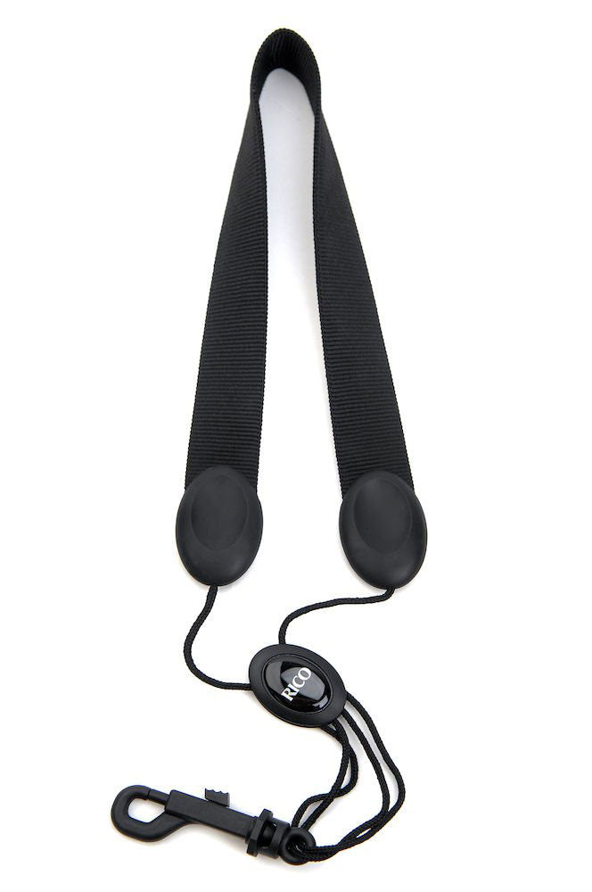 SAXOPHONE STRAP SOPRANO/ALTO BLACK NYLON SNAP HOOK