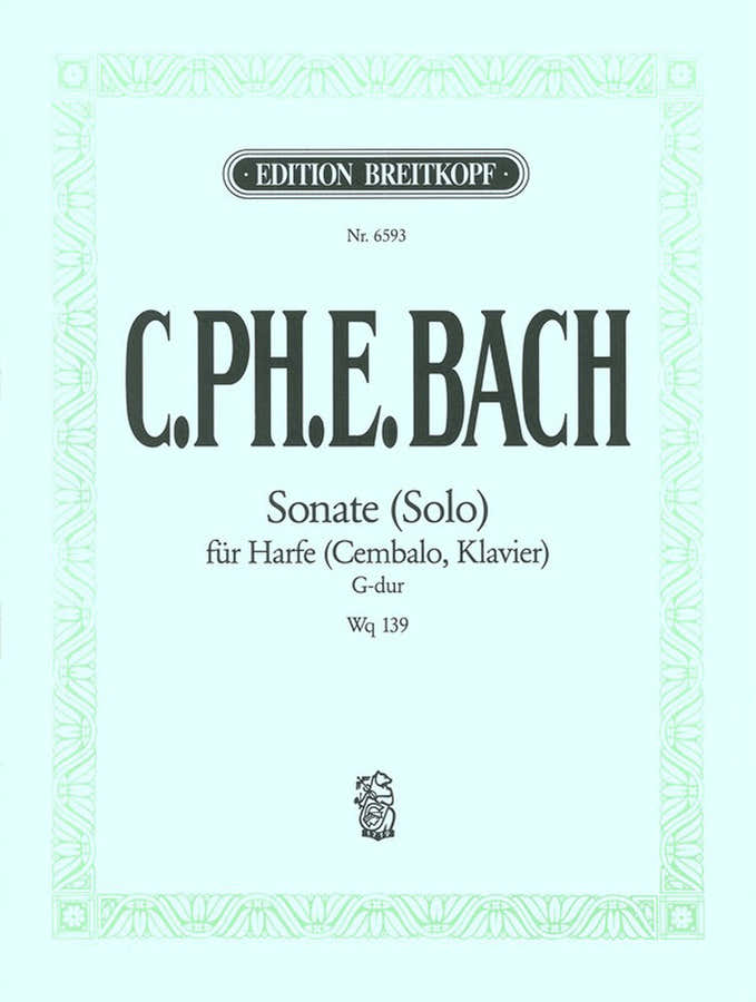 Bach C.p.e. - Sonate (solo) G-dur Wotq 139 - Harpe