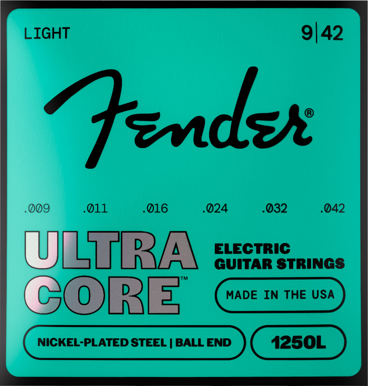 Ultracore Nickel Plated Steel, Ball End, 1250L 09-42, (6)