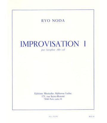 Noda Ryo - Improvisação 1 - Saxofone alto solo