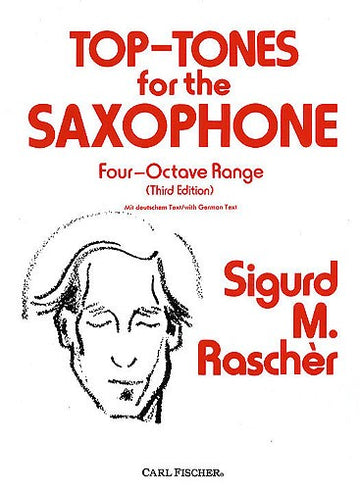 Rascher Sigurd M. - Top Tones para saxofone - Extensão de QUATRO oitavas (terceira edição) - Saxofone