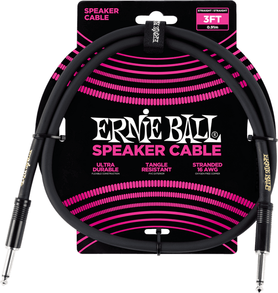 Ernie Ball Cabo Speaker Classic 91cm Preto