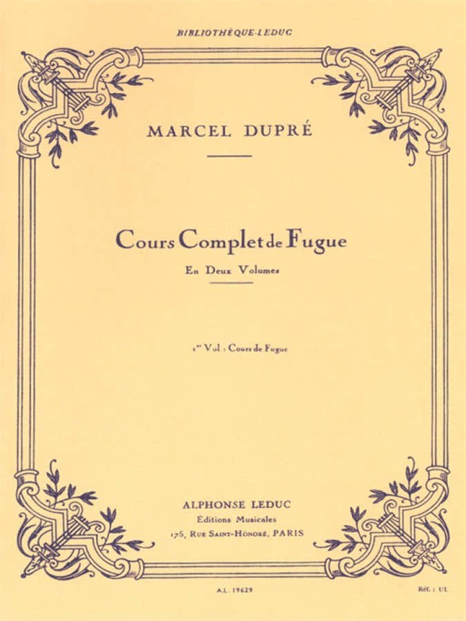 Dupre Marcel - Curso completo de fuga Vol.1