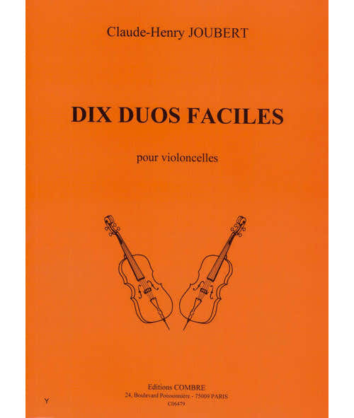 Joubert CLAUDE-henry - Duos Faciles (10) - 2 Violoncelles