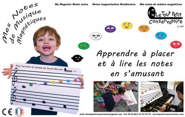 As minhas notas musicais magnéticas