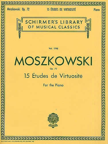 Moritz Moszkowski Quinze estudos Virtuositie Op.72 - Piano solo