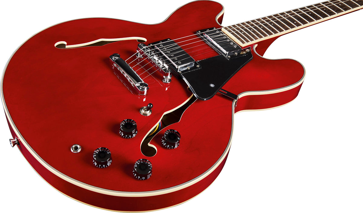 Type Hollowbody double cut Cherry Red