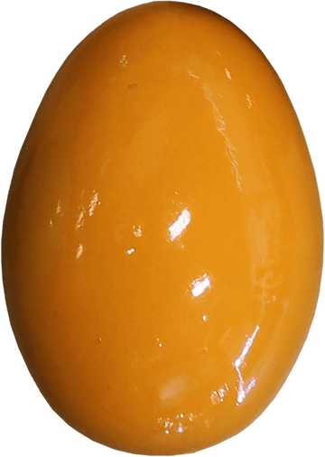 YELLOW WOODEN EGG SHAKERS