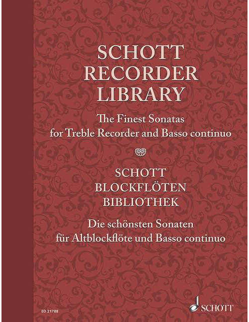 Schott Collection Flûte À Bec - Treble Flute A Bec et Basso Continuo