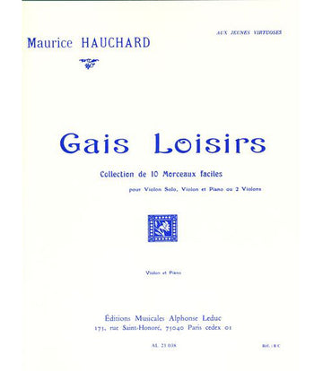 Hauchard Maurice - Gais Loisirs (violon / Piano)
