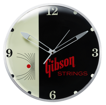 Home Office And Studio Gibson Vintage Lighted Wall Clock - Strings Sign
