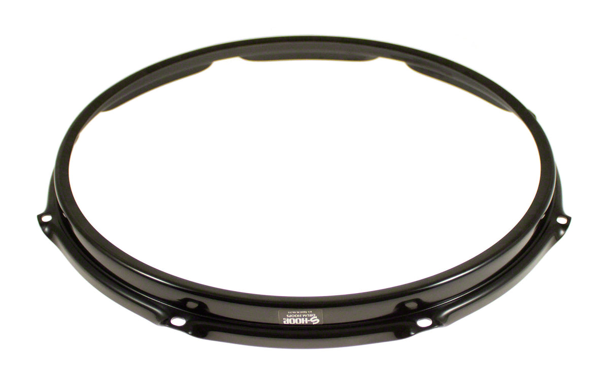 SH148B-BLK HOOP 14" 8 HOLES RESONANT SNARE DRUM - BLACK
