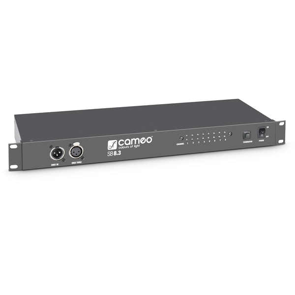 Cameo SB8.3 - SPLITTER - BOOSTER DMX DE 8 CANAIS (3 PONTOS XLR)