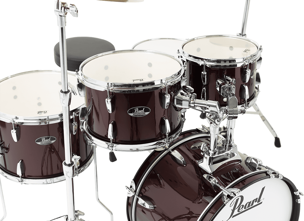 ROADSHOW JAZZ 18 WINE RED + SOLAR CYMBALS
