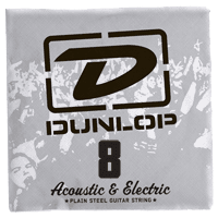 ELECTRIC STRINGS NICKEL PLATED STEEL UNIT SOLID STEEL 008