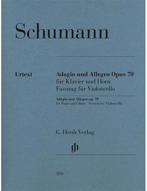 Schumann R. - Adagio Und Allegro Fur Horn (op.70) - Version Violoncelle