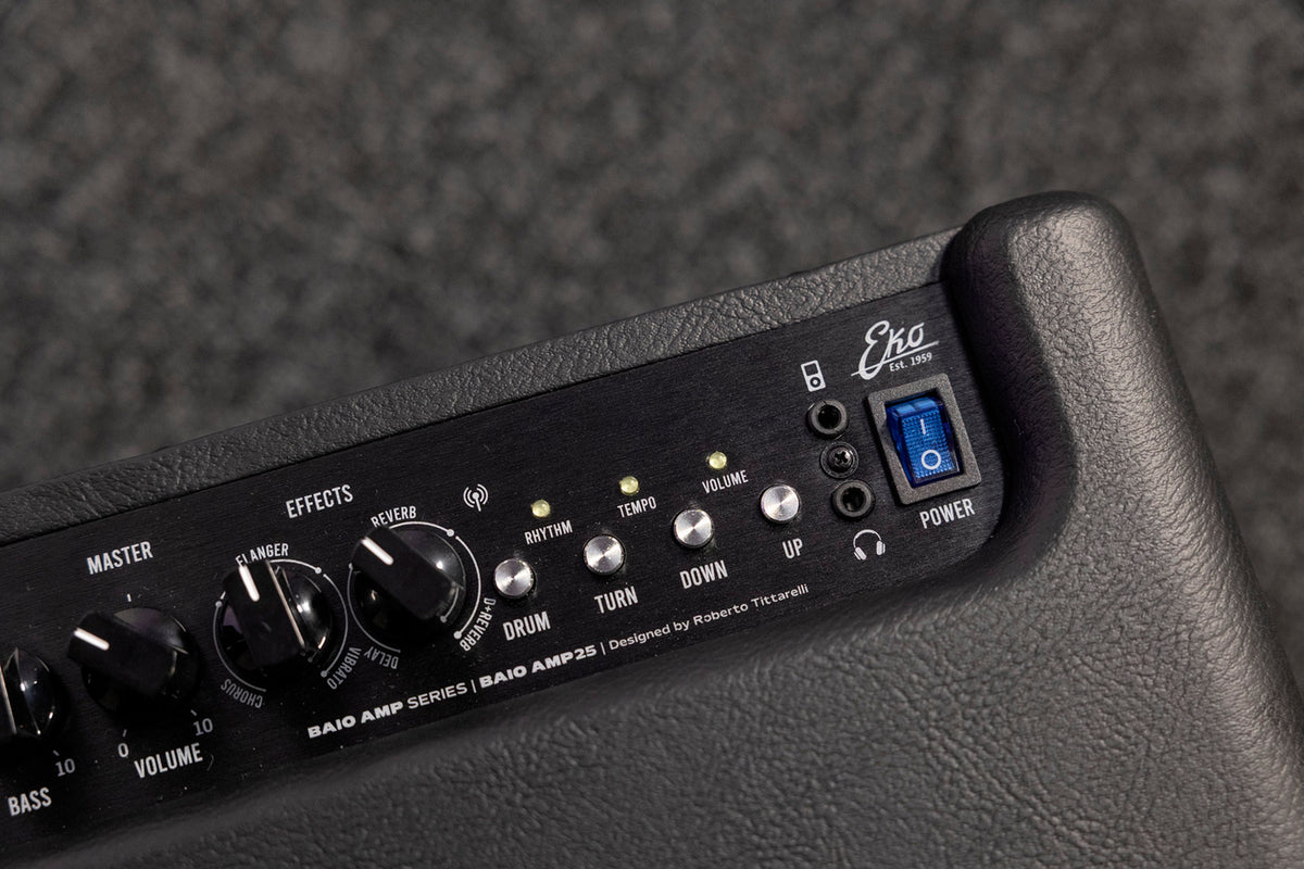 BAIO Amp 25 - ampli compacto com modelações + efeitos + bateria + Bluetooth