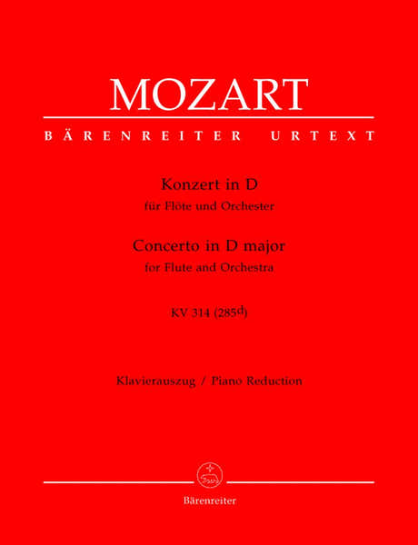 Moz W.A. - Concerto En Re Majeur Kv 314 (285D) - Flute Piano