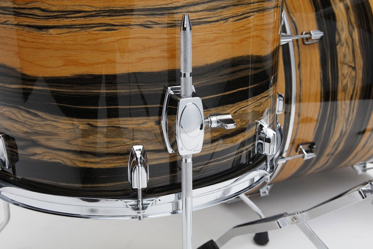 SUPERSTAR CLASSIC STAGE 22 DRUM KIT NATURAL EBONY TIGER WRAP