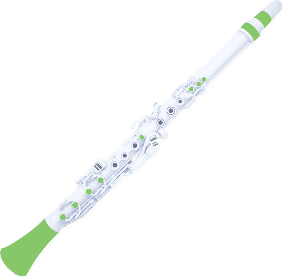 CLARINEO BRANCO E VERDE