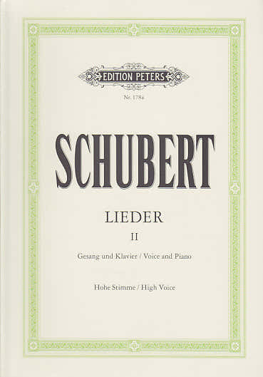 Schubert F. - Lieder Vol. 2 - Voix Haute et Piano