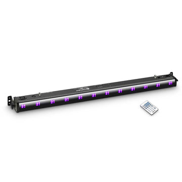 UVBAR 200 IR - BARRA LED 12 X 3 W UV PRETO COM CONTROLE REMOTO INFRAVERMELHO