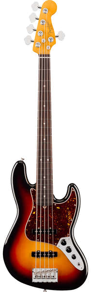 Fender Jazz Bass V American Professional, RW Sunburst de 3 cores