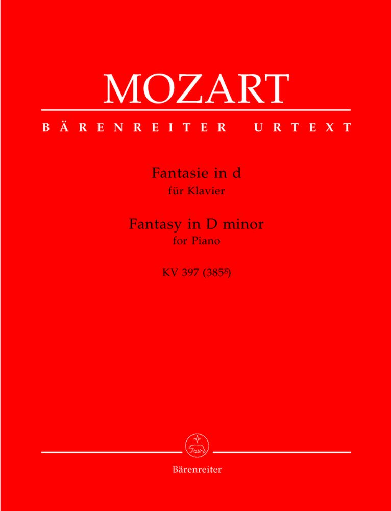 Mozart W.a. - Fantaisie En Re Mineur KV 397 (385G) - Piano