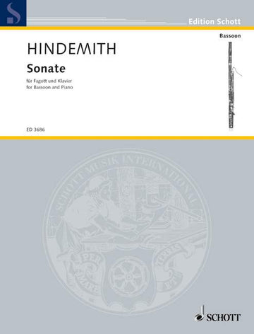 Hindemith Paul - Bassoon Sonata - Bassoon And Piano