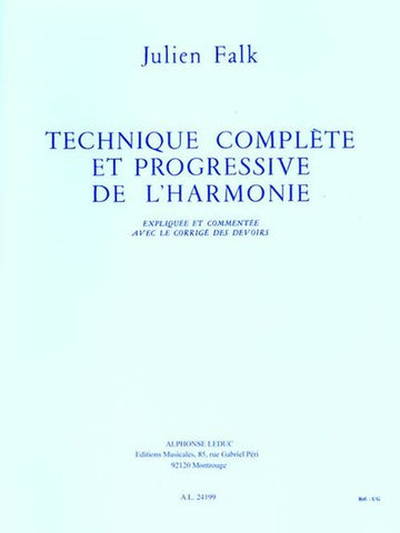 TECHNIQUE COMPLETE ET PROGRESSIVE DE L'HARMONIE - CORRIGE DES DEVOIRS