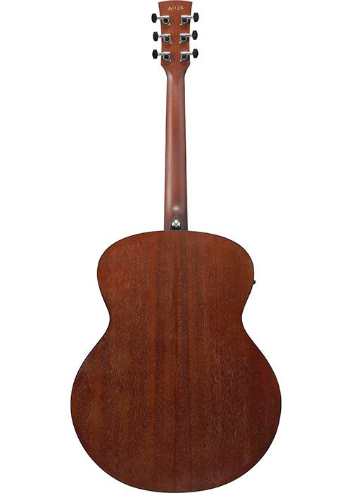 PJ50E-Oah Tampo Sunburst âmbar vintage de poro aberto Fundo e ilhargas naturais de poro aberto