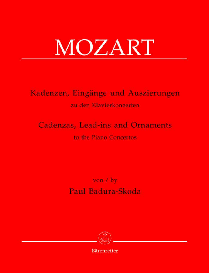 BADURA-skoda Paul - Cadences et Introductions Aux Concertos Pour Piano De W.a. Mozart - Piano