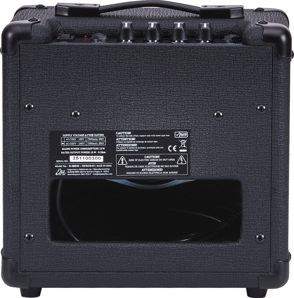 1 channel - 5" speaker - 10W