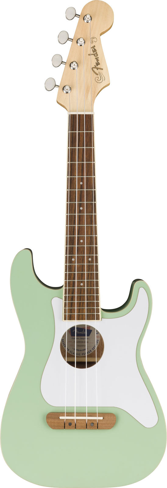 Stratocaster Fullerton Uke WN Verde surf