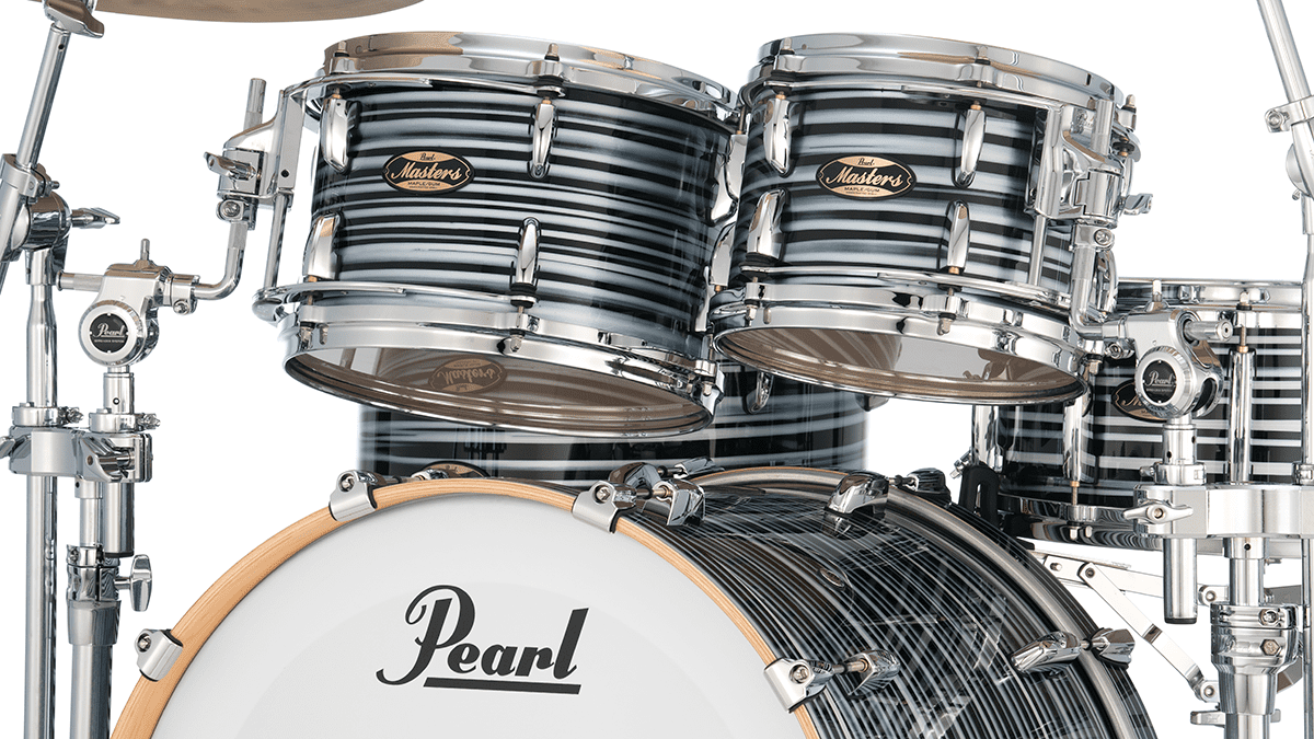 Masters Maple Gum Stage 22 GYROLOCK-l Oyster Swirl Preto