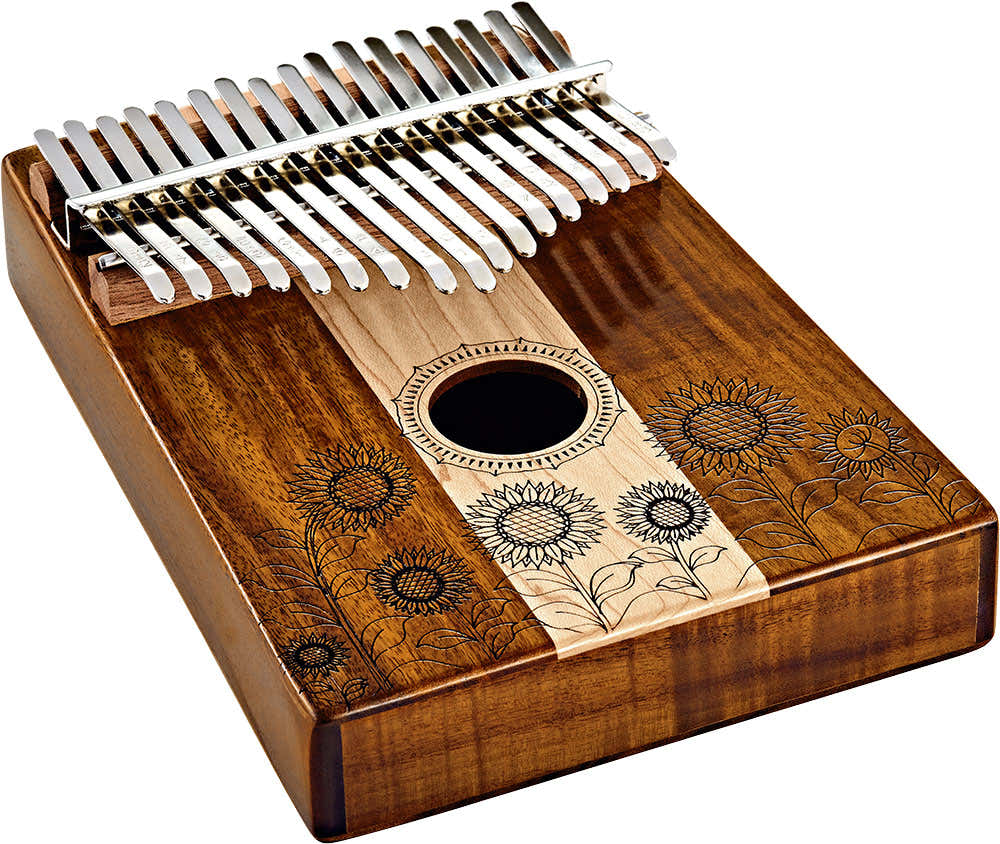 SONIC ENERGY SOUND HOLE KALIMBA 17 NOTES MAPLE AND ACACIA - KL1706H